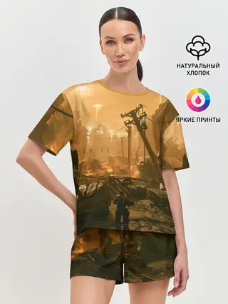 Женская пижама с шортами / GEARS OF WAR | ШЕСТЕРЕНКИ