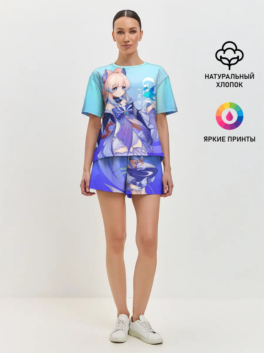 Женская пижама с шортами / Genshin Impact, Кокоми