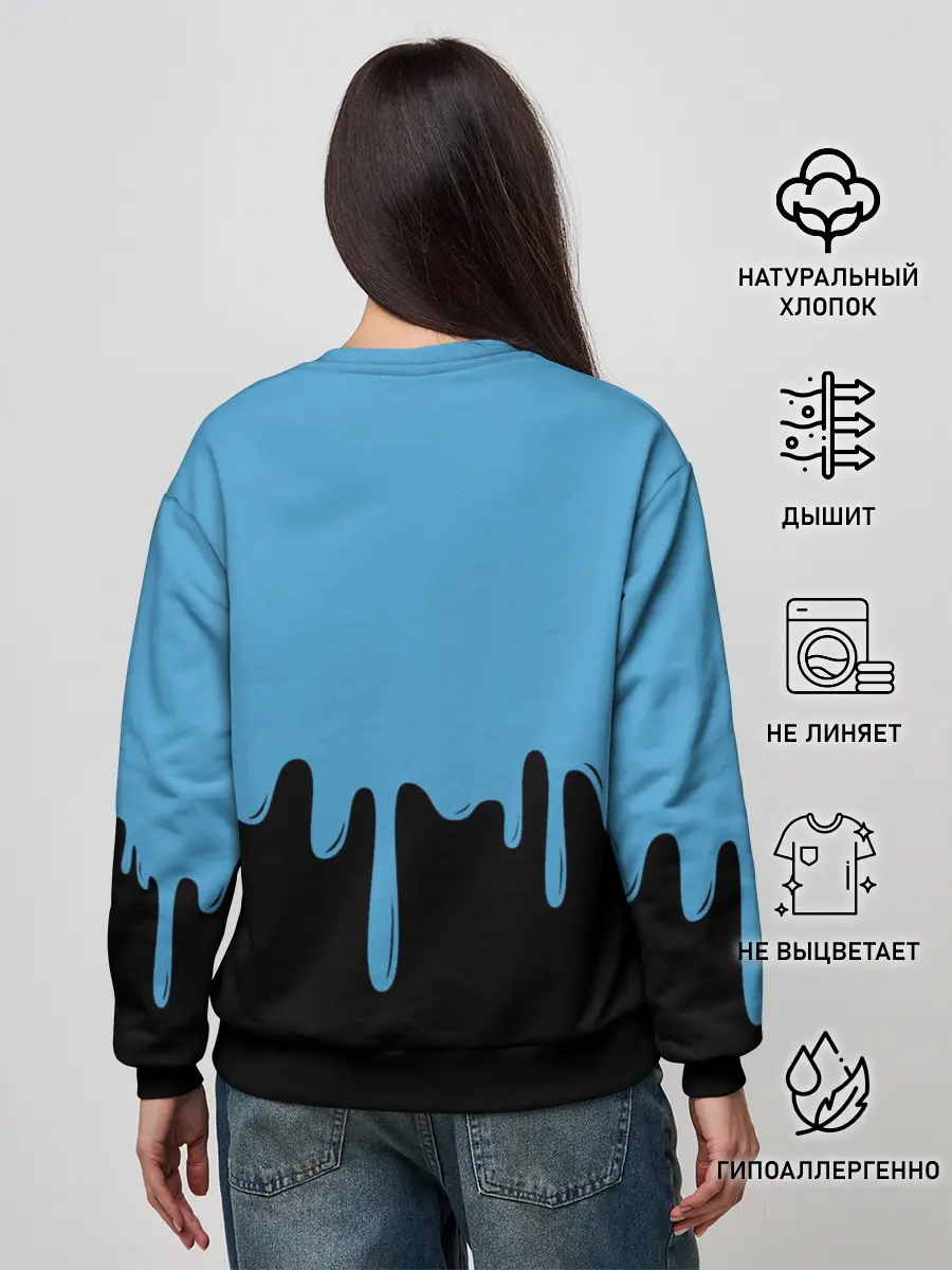 Женский свитшот / FORTNITE - Black&Blue