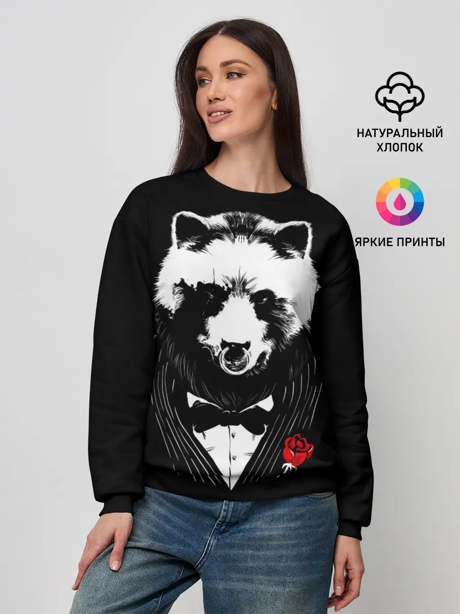 Женский свитшот / Медведь авторитет