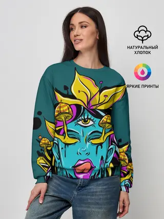 Женский свитшот / Девушка трип