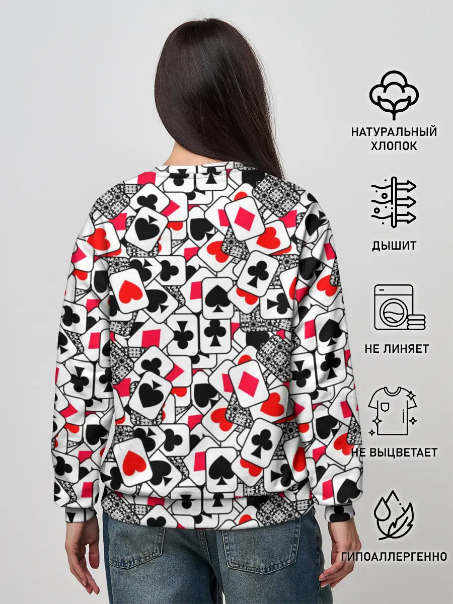 Женский свитшот / Игральные карты