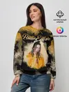 Женский свитшот / Billie Eilish Акварель