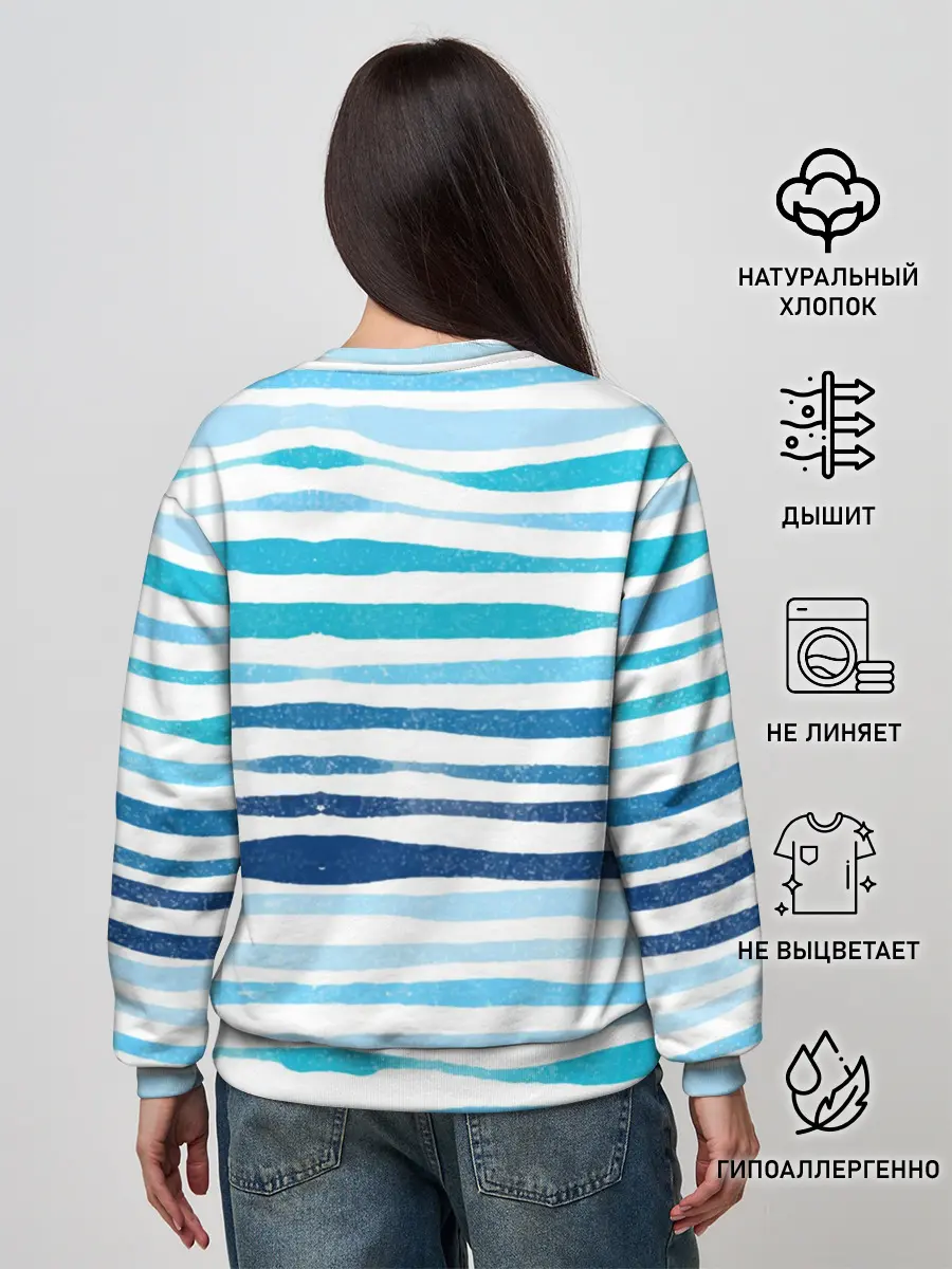 Женский свитшот / Сова в шапке