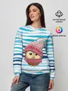 Женский свитшот / Сова в шапке