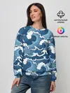 Женский свитшот / Морские волны