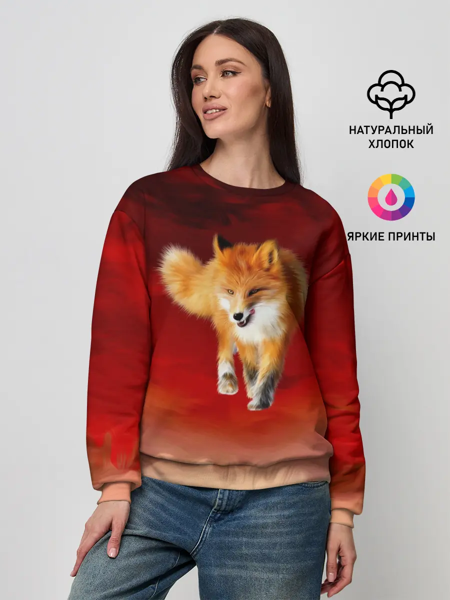 Женский свитшот / Огненная Лиса