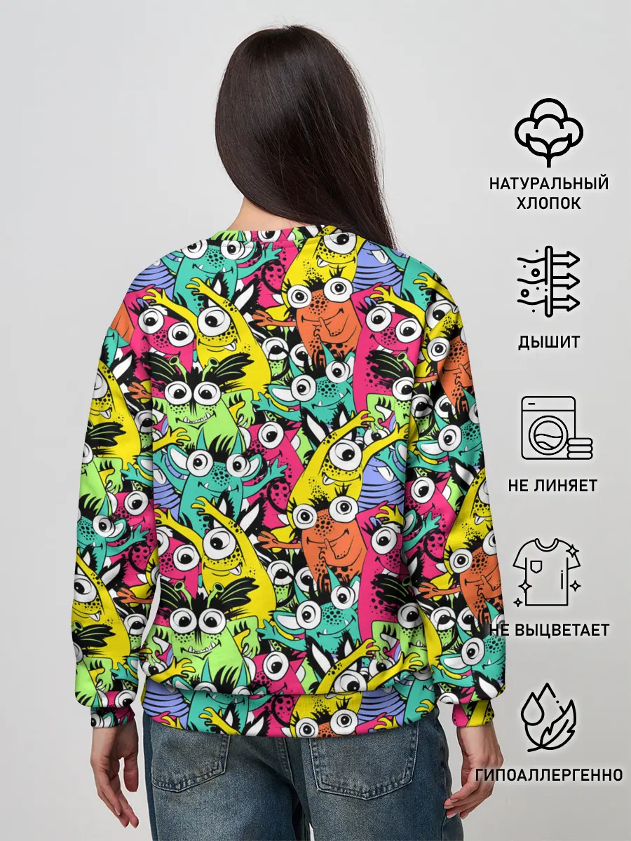 Женский свитшот / Весёлые монстры