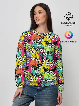 Женский свитшот / Весёлые монстры