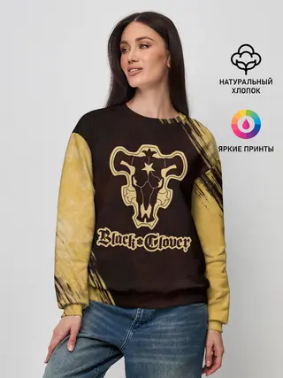 Женский свитшот / Черный Клевер