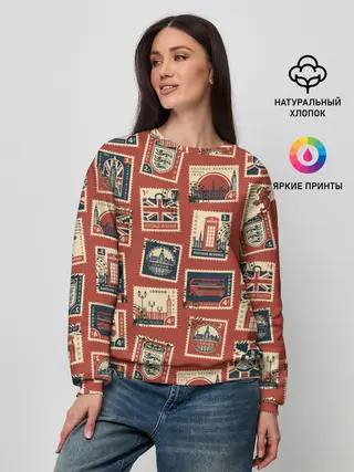 Женский свитшот / Марки Великобритании