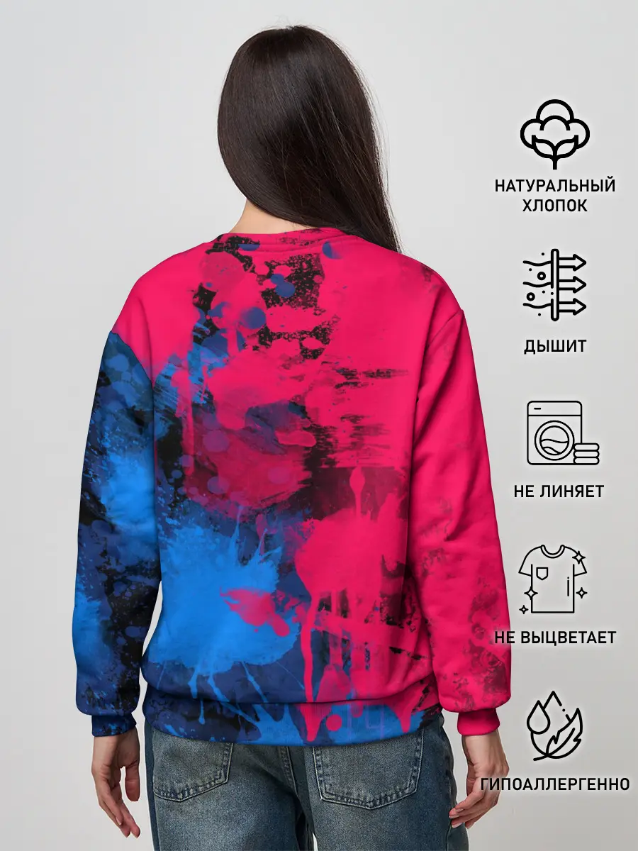 Женский свитшот / Буря красок