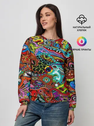 Женский свитшот / Психоделика