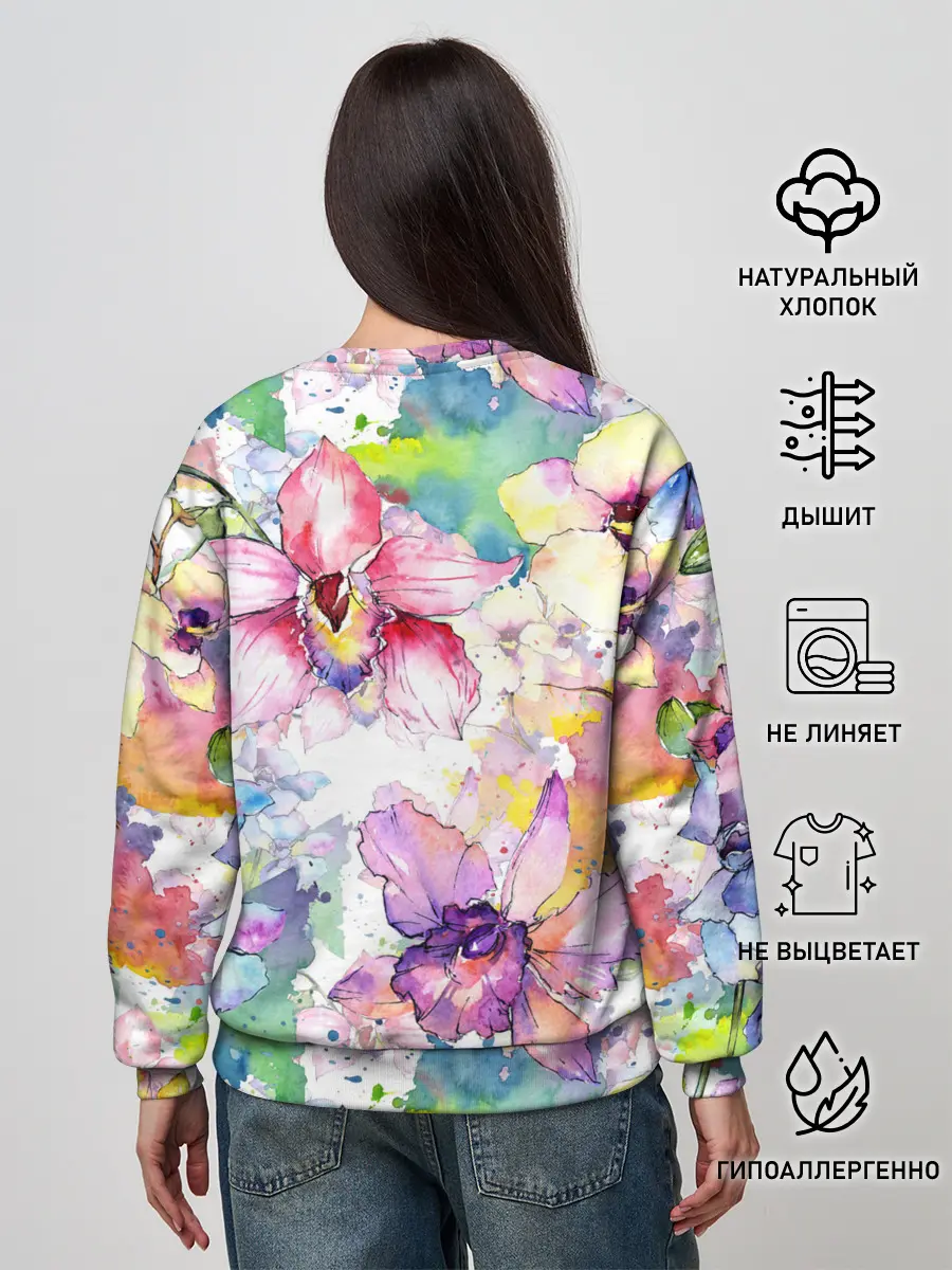 Женский свитшот / Цветы