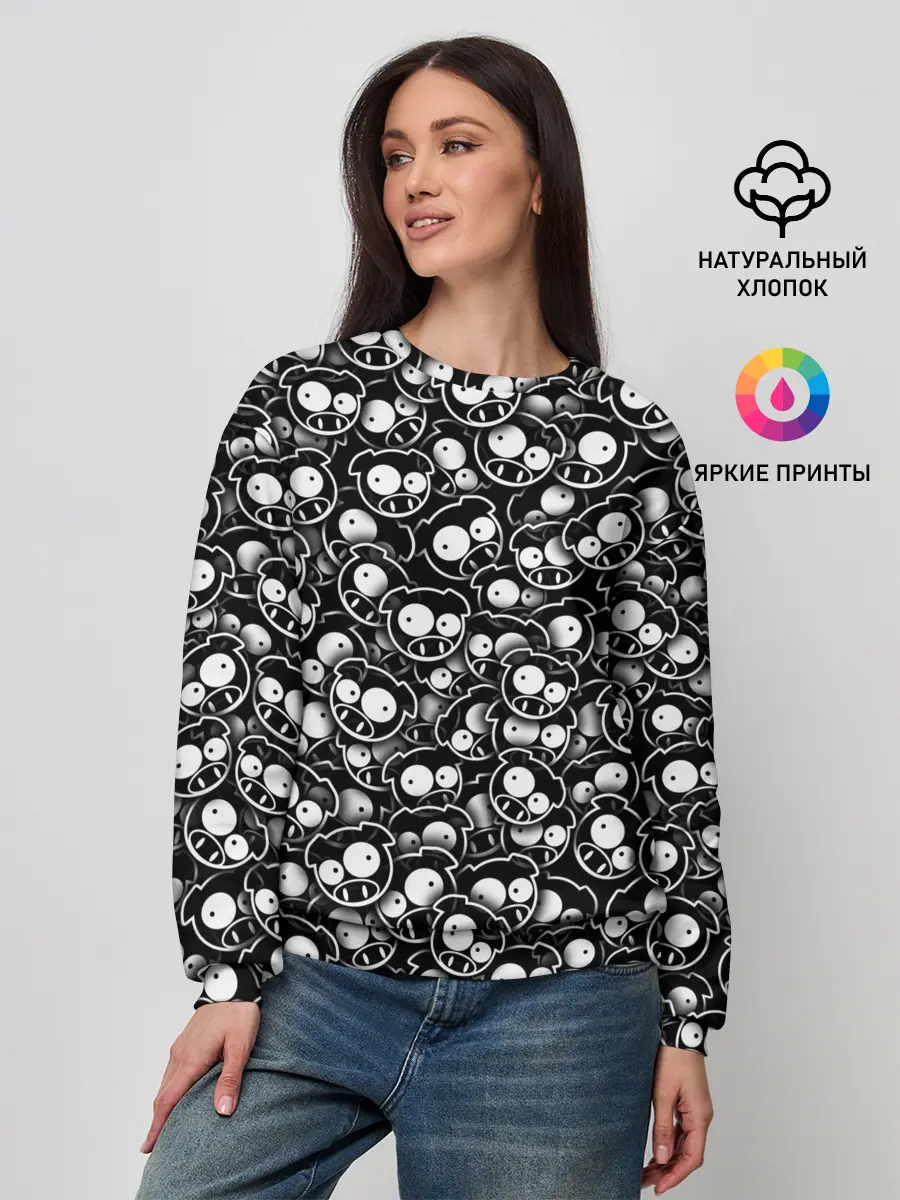 Женский свитшот / Subaru rally pigs