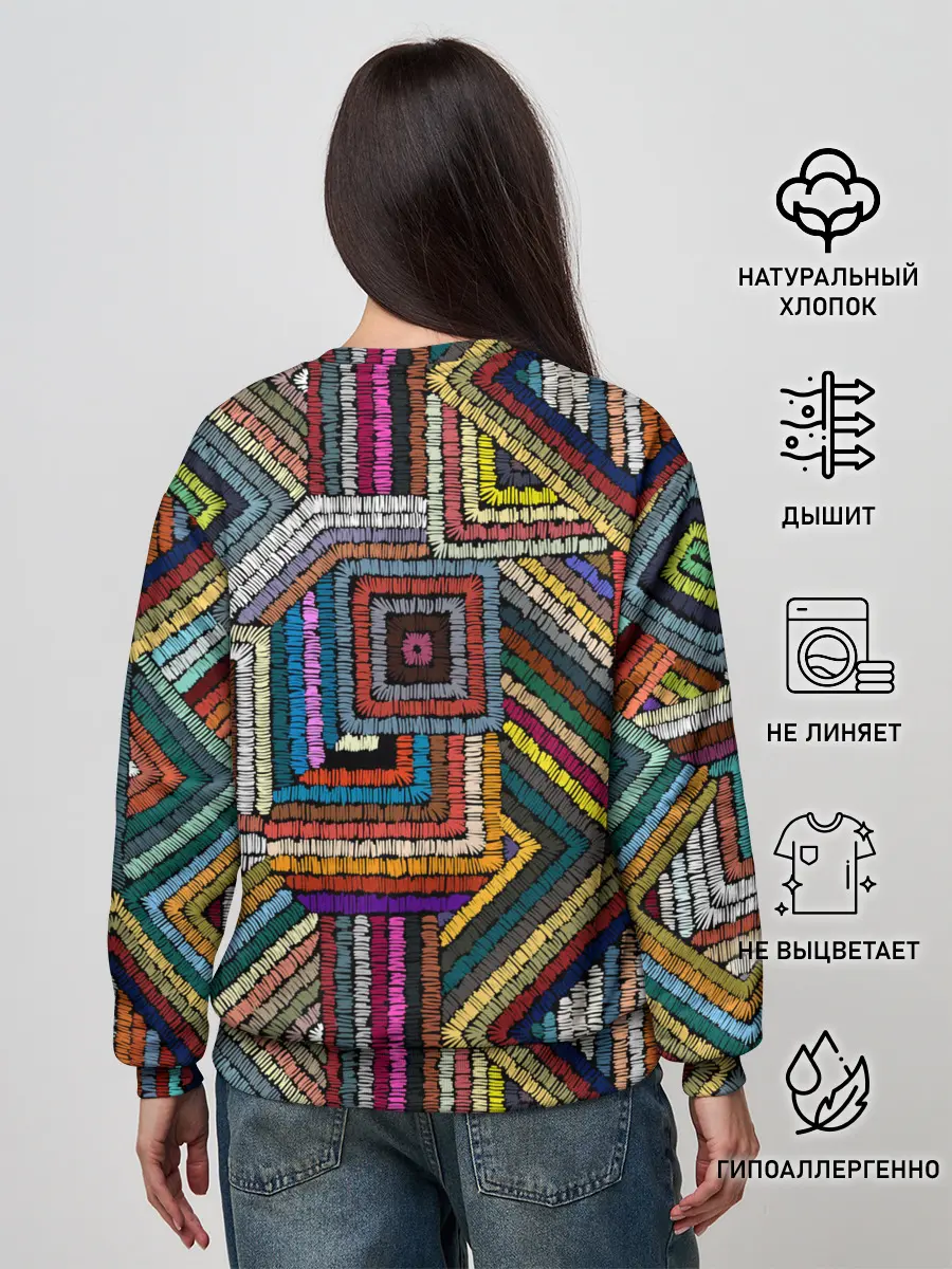 Женский свитшот / Этнический орнамент
