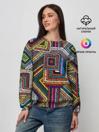 Женский свитшот / Этнический орнамент