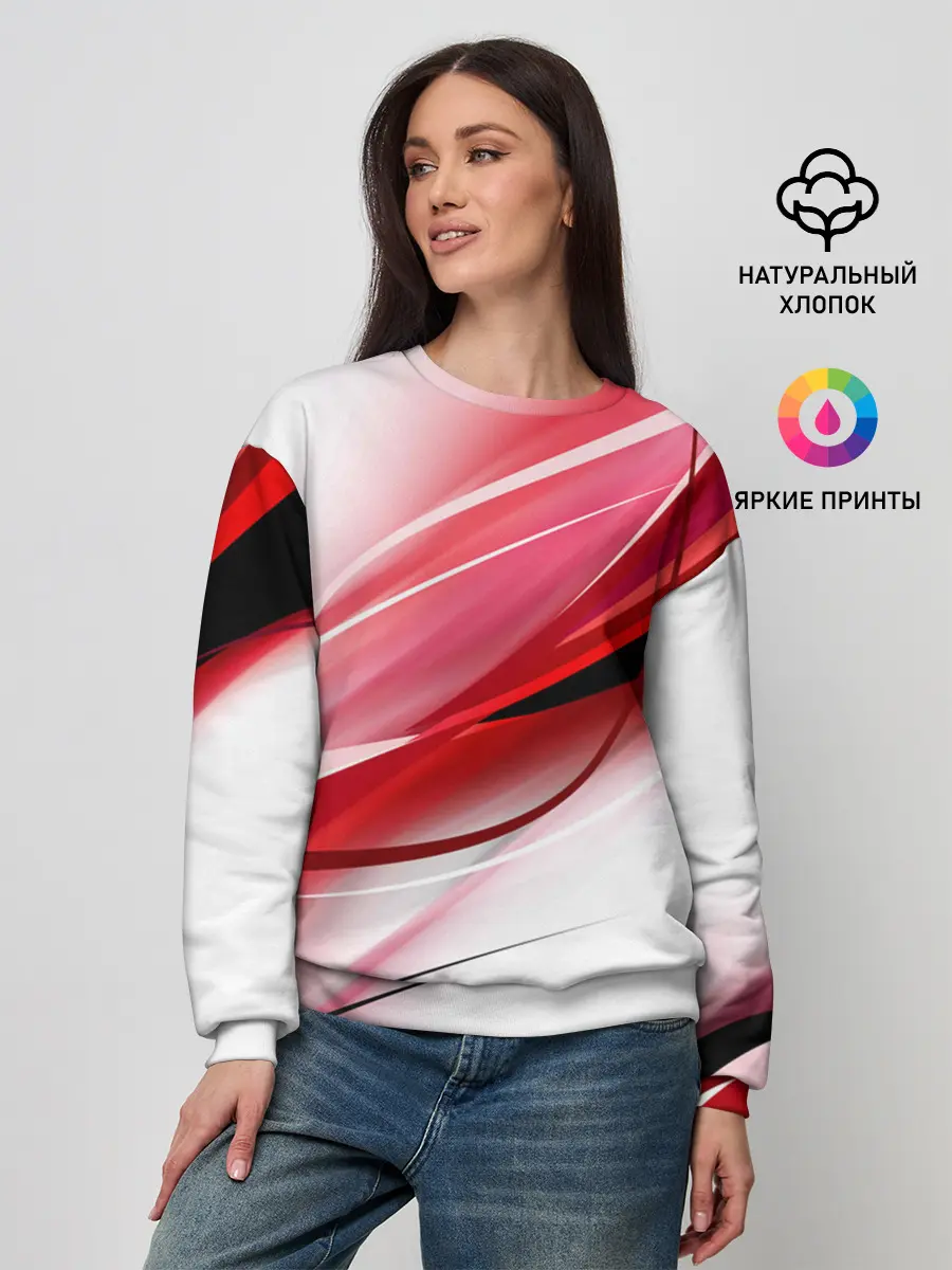 Женский свитшот / Красная линия