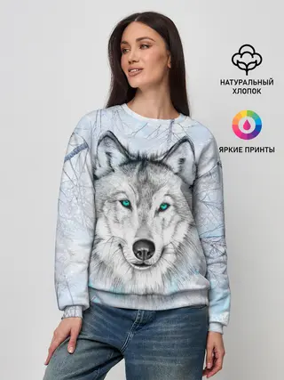 Женский свитшот / Волк