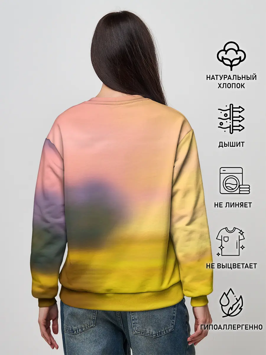 Женский свитшот / Дракончик на берегу озера