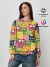 Женский свитшот / Коты