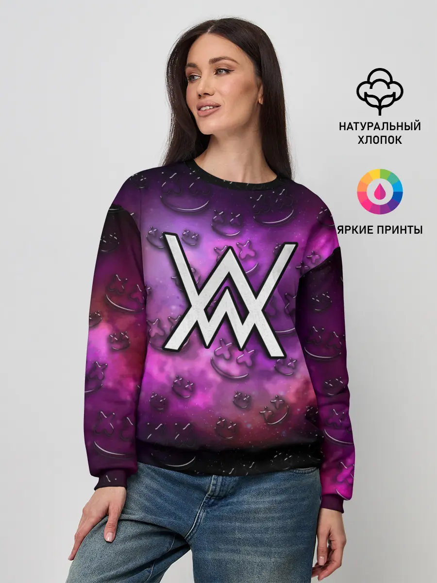 Женский свитшот / Alan Walker & Marshmello