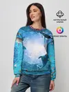 Женский свитшот / Дельфины