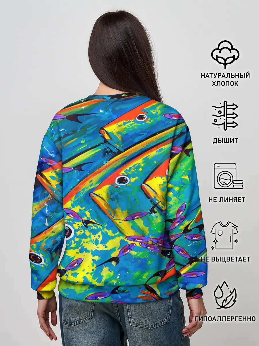 Женский свитшот / Рыбы