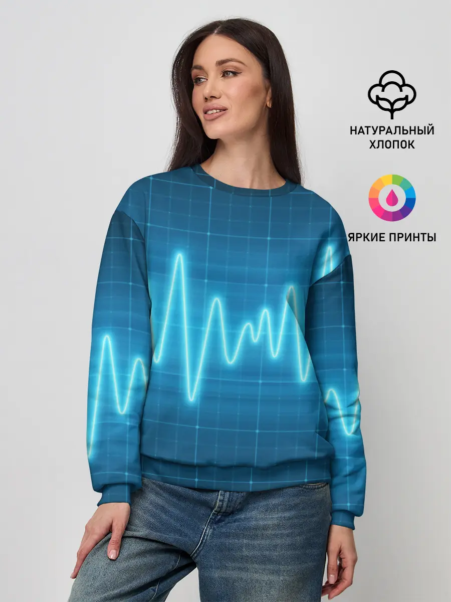 Женский свитшот / music line