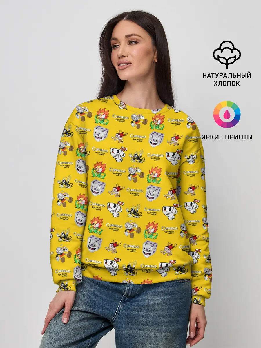 Женский свитшот / Cuphead