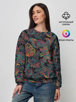 Женский свитшот / Узор пейсли