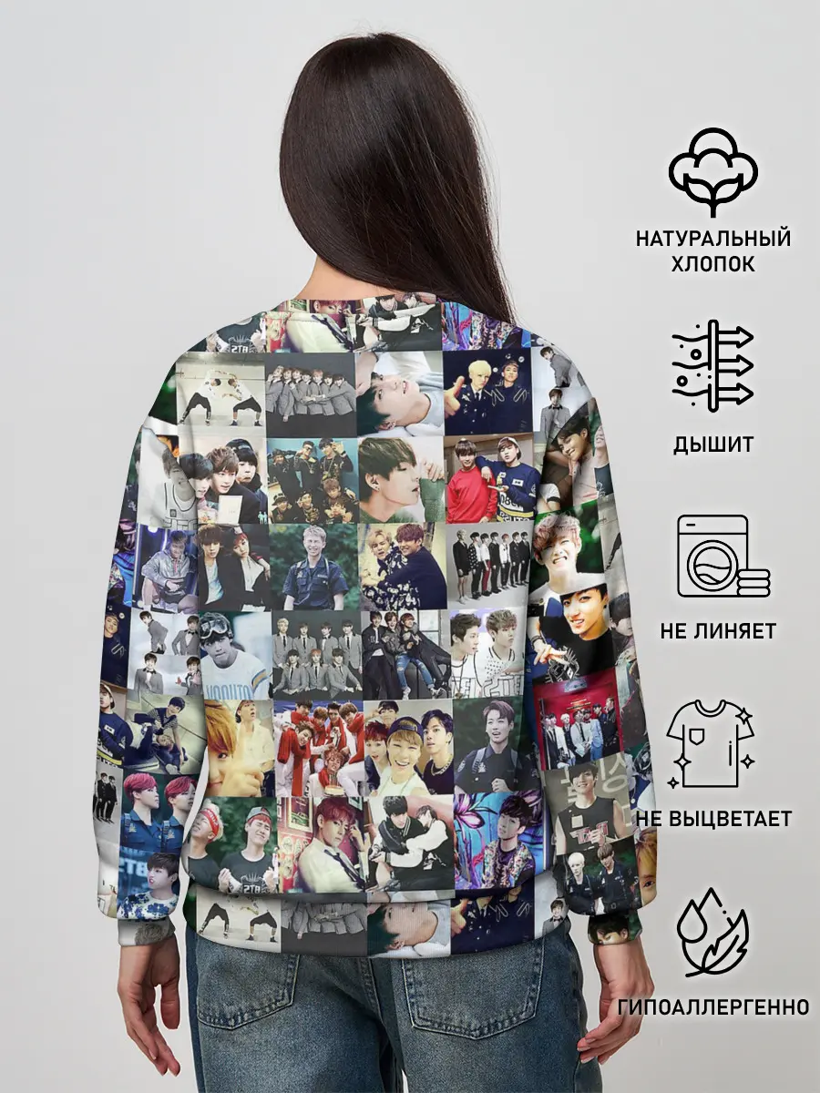 Женский свитшот / BTS Collage