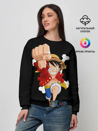 Женский свитшот / удар One Piece
