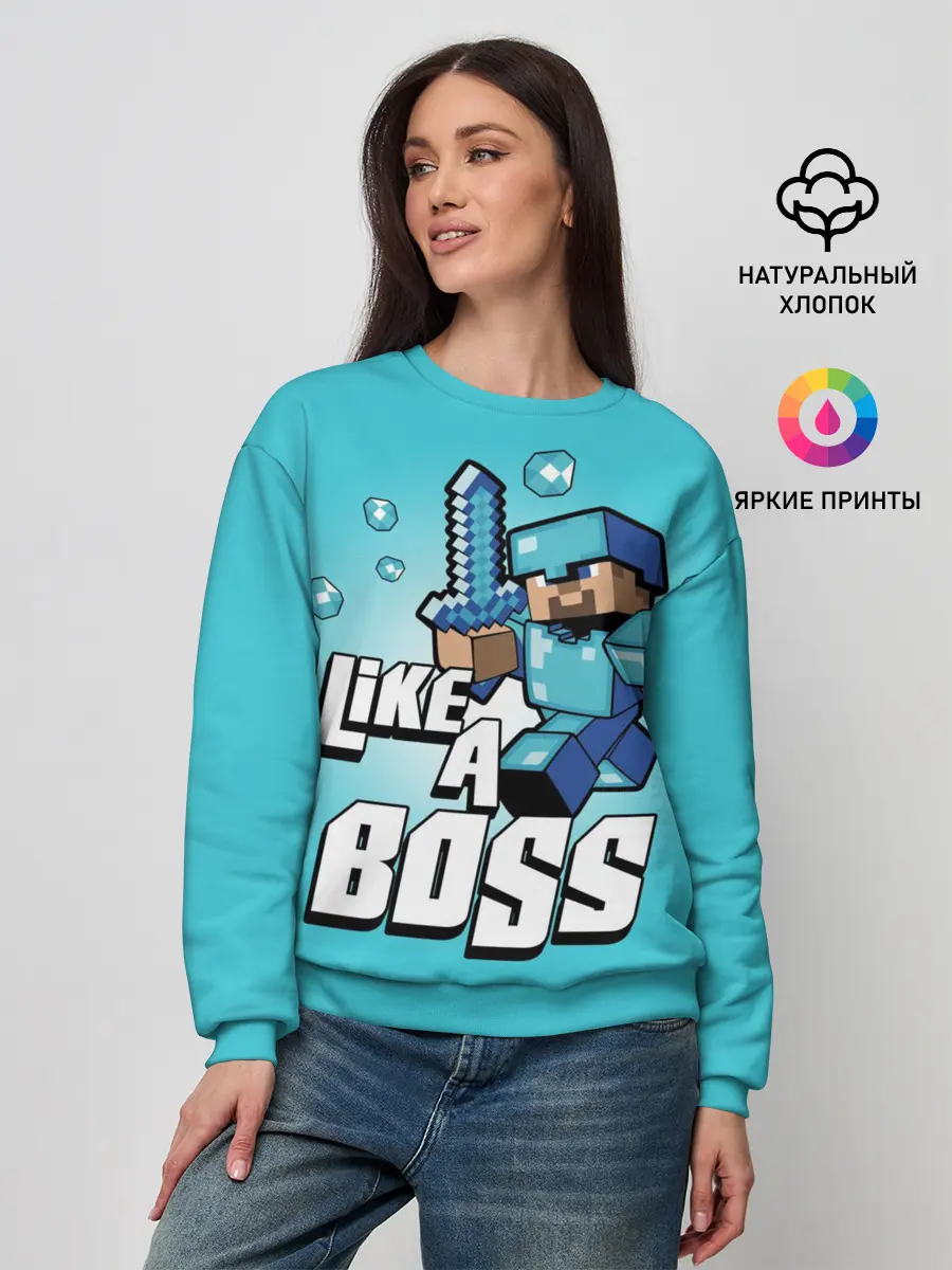 Женский свитшот / Майнкрафт