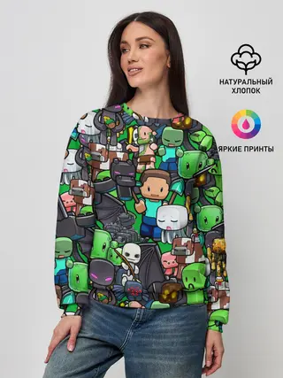 Женский свитшот / Майнкрафт