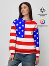 Женский свитшот / АМЕРИКАНСКИЙ ФЛАГ