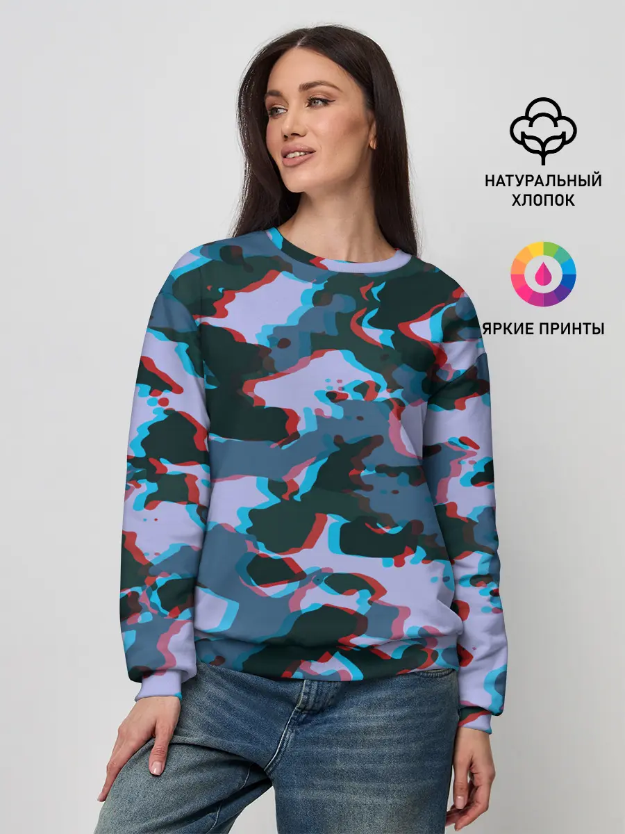 Женский свитшот / Камуфляж