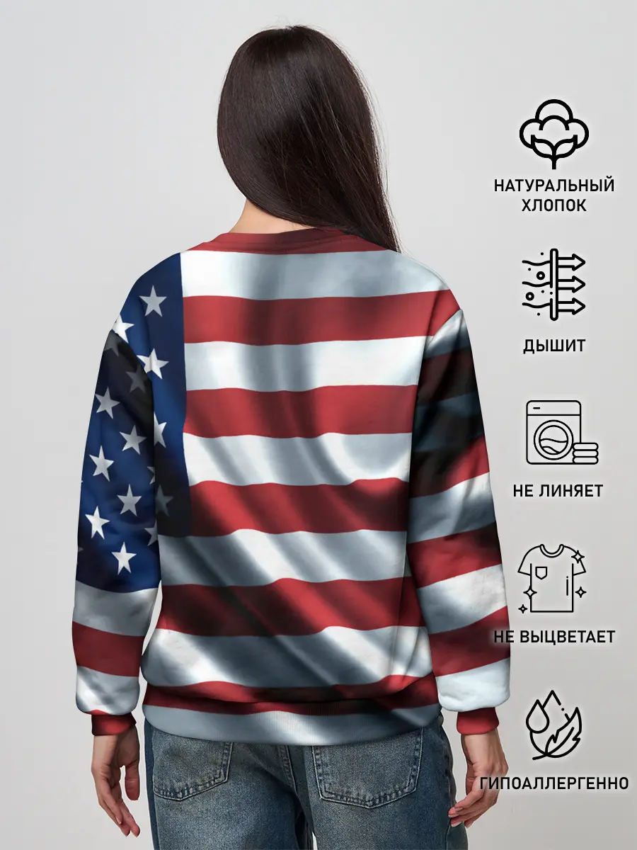 Женский свитшот / Символика Америки