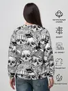 Женский свитшот / Human skulls