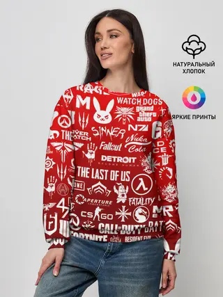 Женский свитшот / ЛОГОТИПЫ ИГР