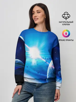 Женский свитшот / Космос