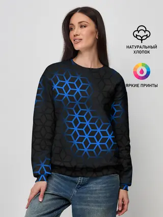 Женский свитшот / СТАЛЬНАЯ БРОНЯ РОМБАМИ