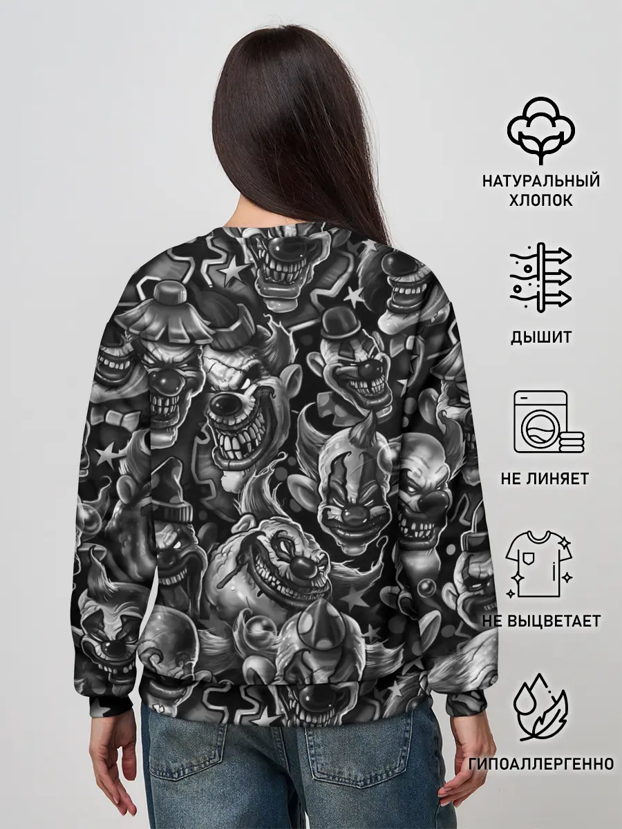 Женский свитшот / Злые Клоуны