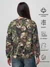 Женский свитшот / Камуфляж с черепами