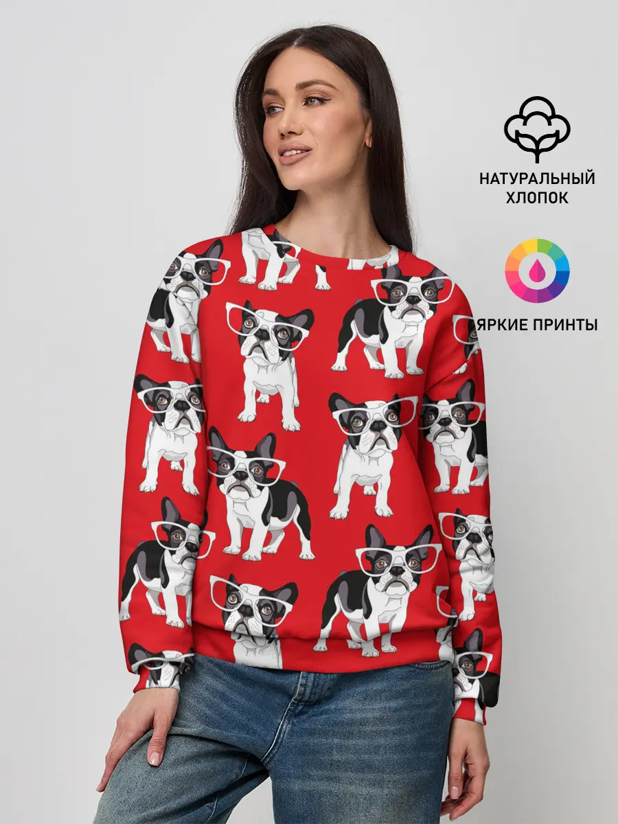 Женский свитшот / Французские бульдоги