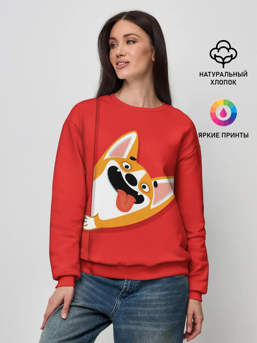 Женский свитшот / Вельш Корги Пемброк