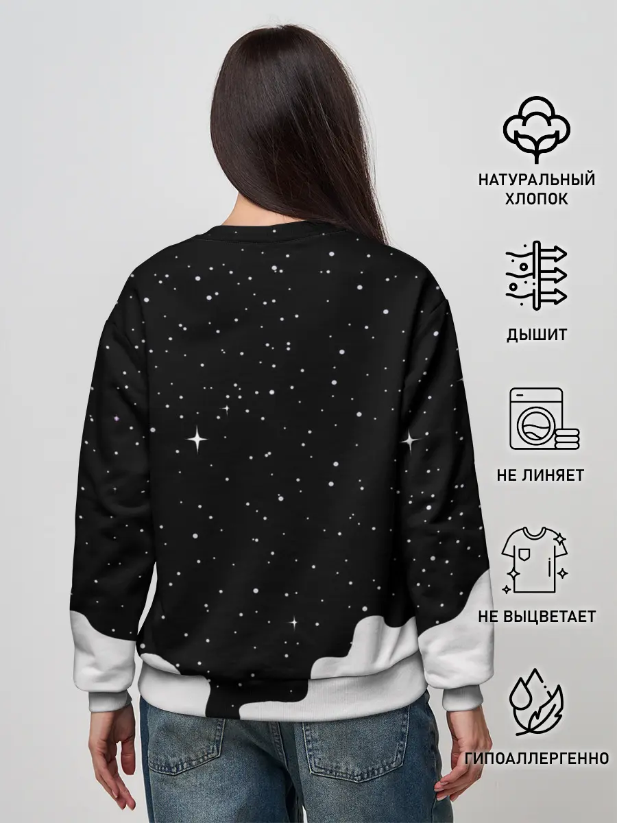 Женский свитшот / Космический Кот