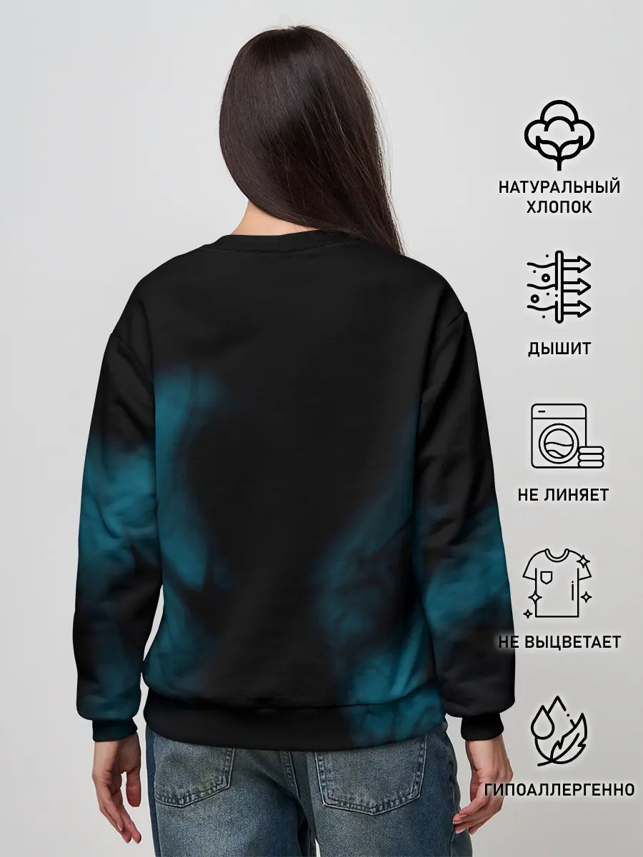 Женский свитшот / Не волнуйся, будь Хэппи