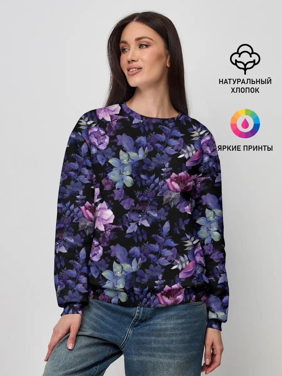Женский свитшот / Цветочный сад