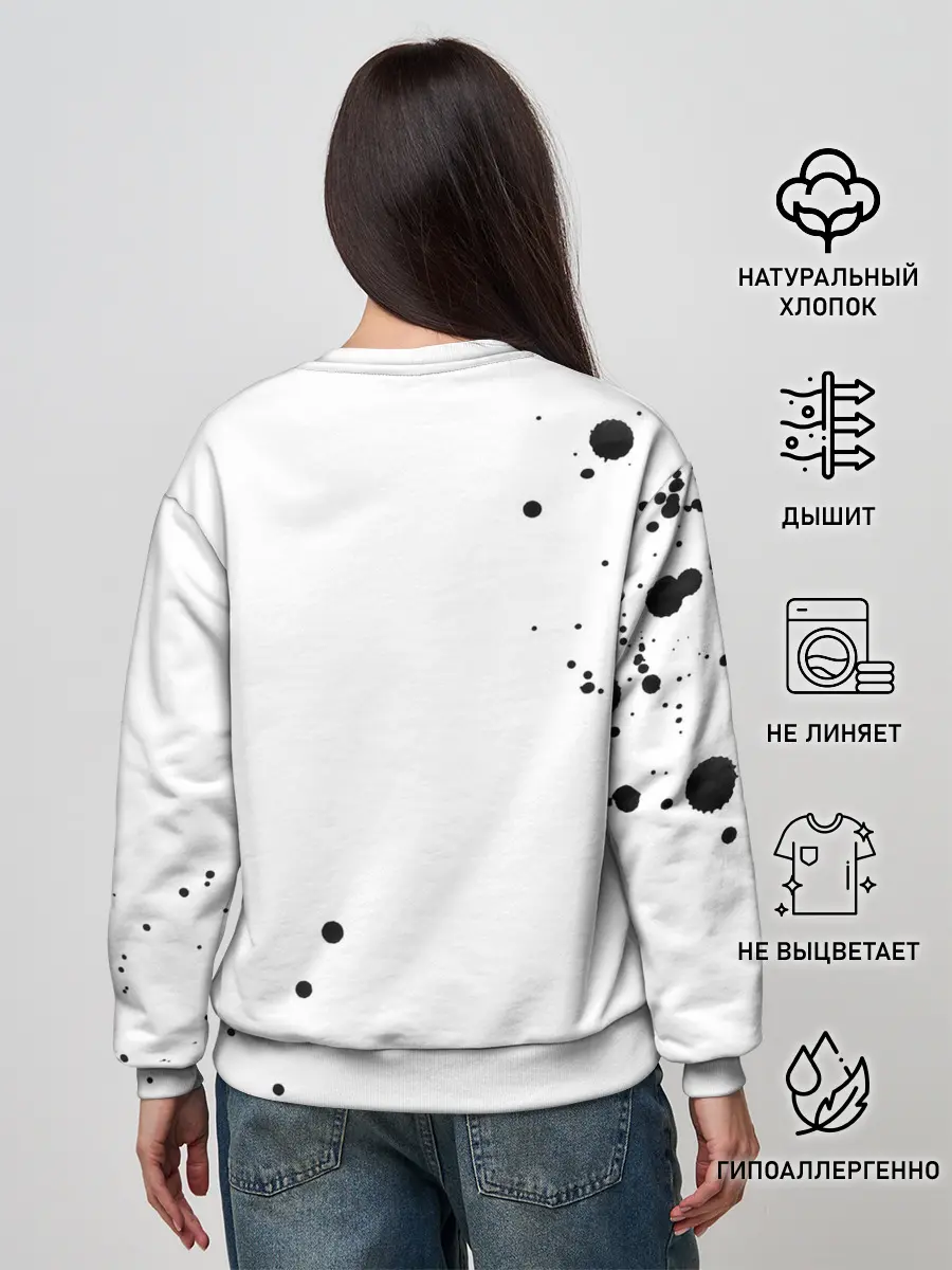 Женский свитшот / Белая эмблема Хвоста Феи